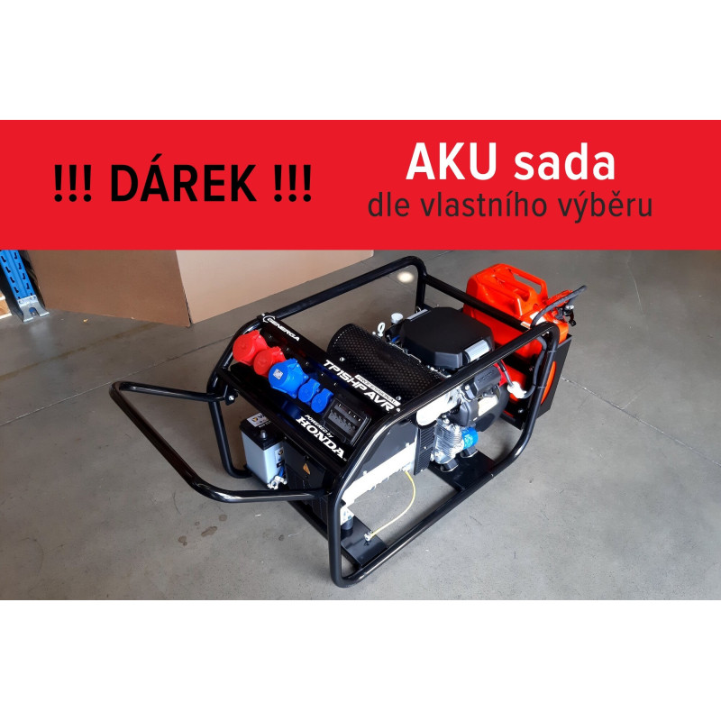 Honda TP 12 H AVR + podvozek třífázová